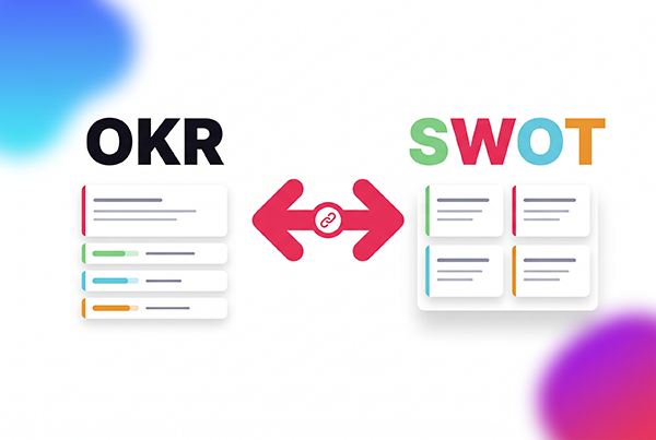Иллюстрация к материалу «SWOT-ретро по циклу OKR: одна кнопка, баннер цикла над колонками»